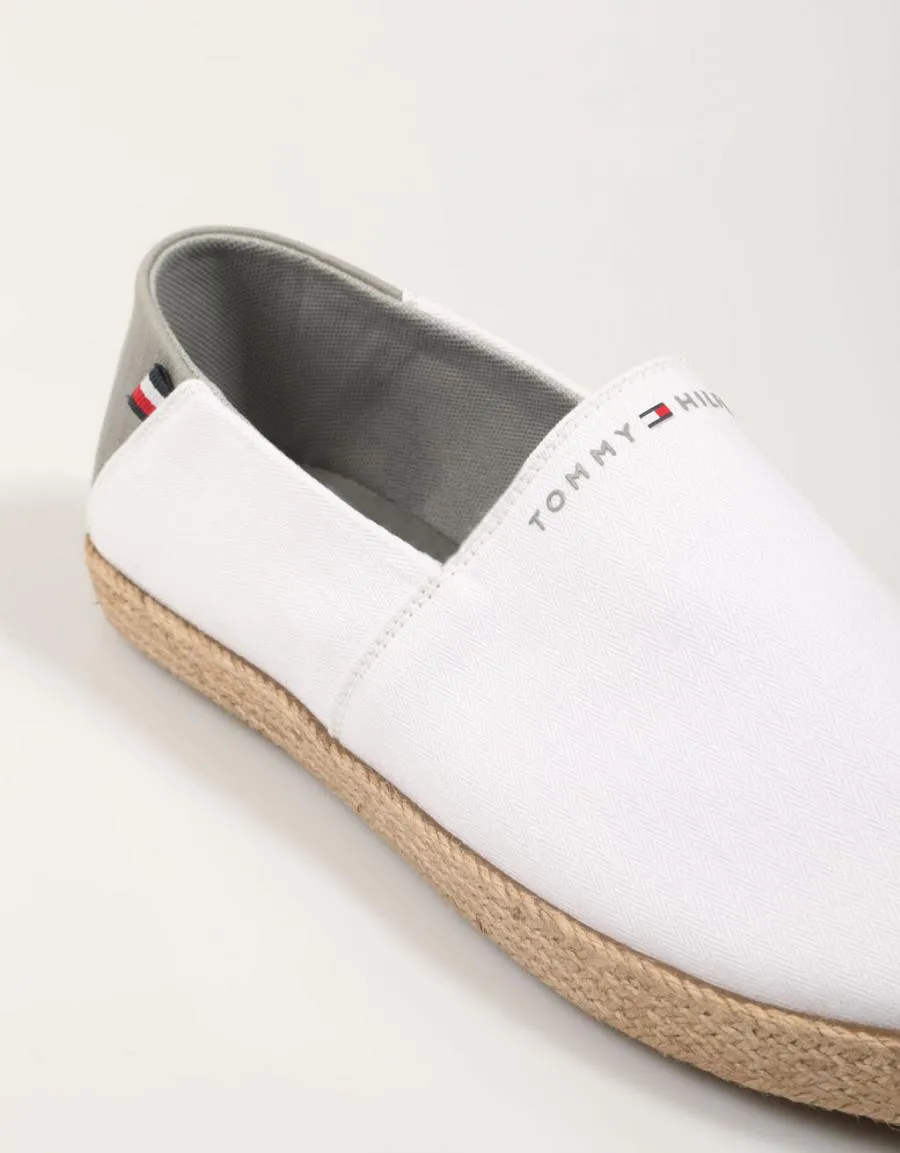  espadrilles TOMMY HILFIGER Hilfiger Espadrille Core Textile en Blanc 84207