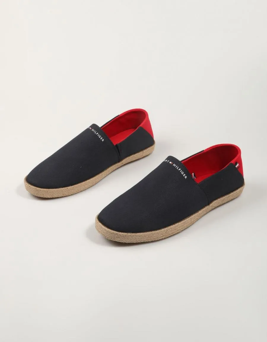  espadrilles TOMMY HILFIGER Hilfiger Espadrille Core Textile en Navy Blue 84206
