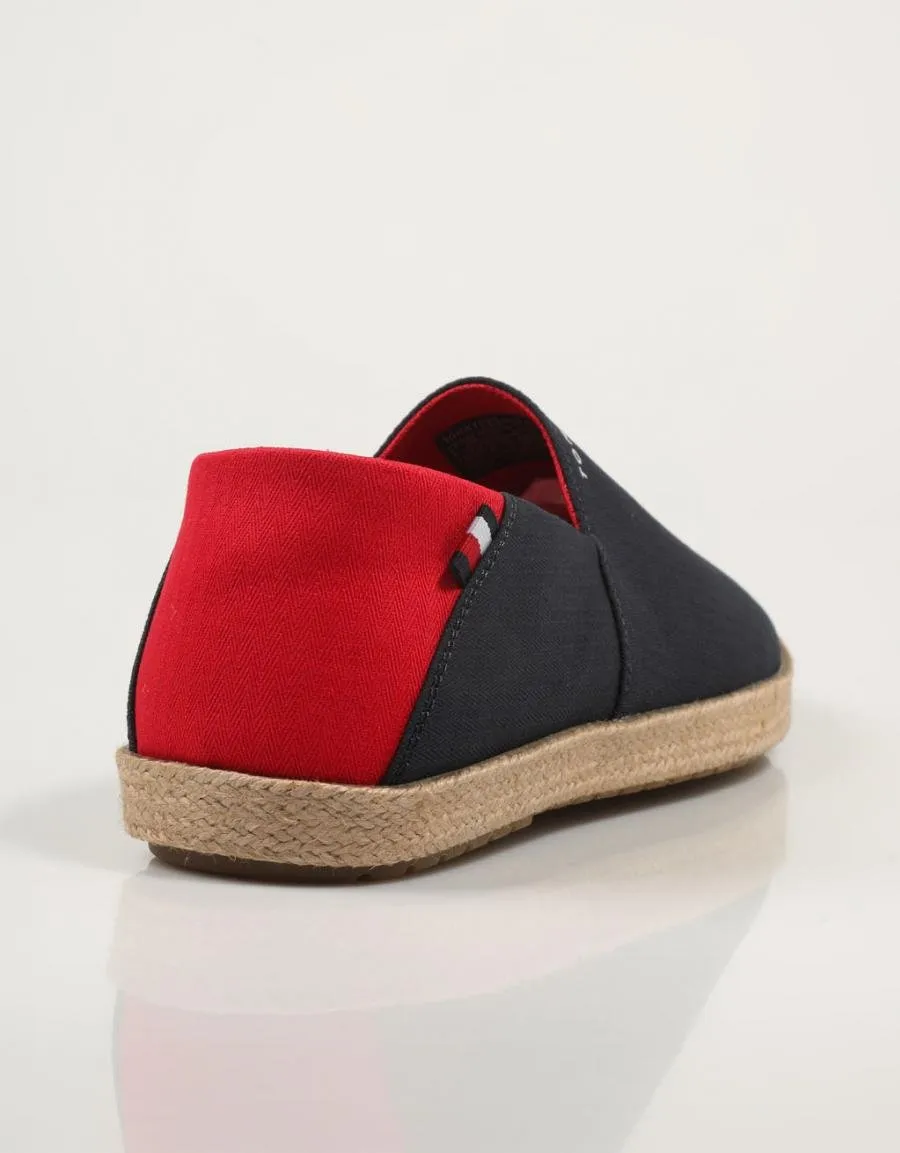  espadrilles TOMMY HILFIGER Hilfiger Espadrille Core Textile en Navy Blue 84206