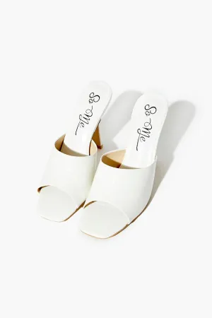 Faux Croc Stiletto Heels