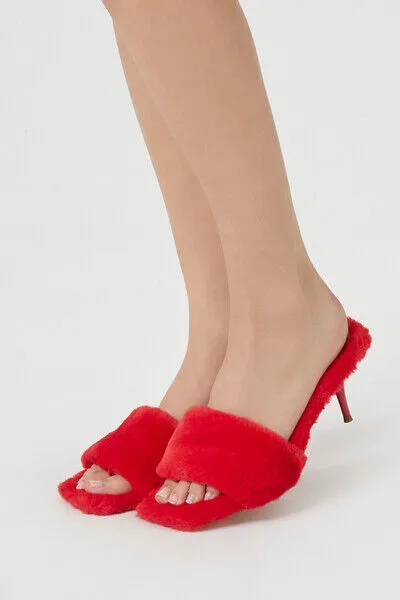 Faux Fur Stiletto Heels