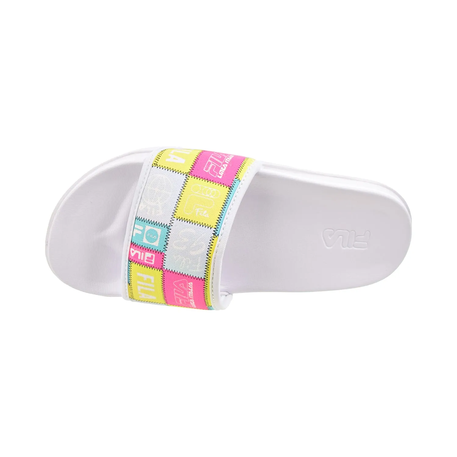 Fila Drifter Lux Patchwork Women's Slide Sandals White-Multi