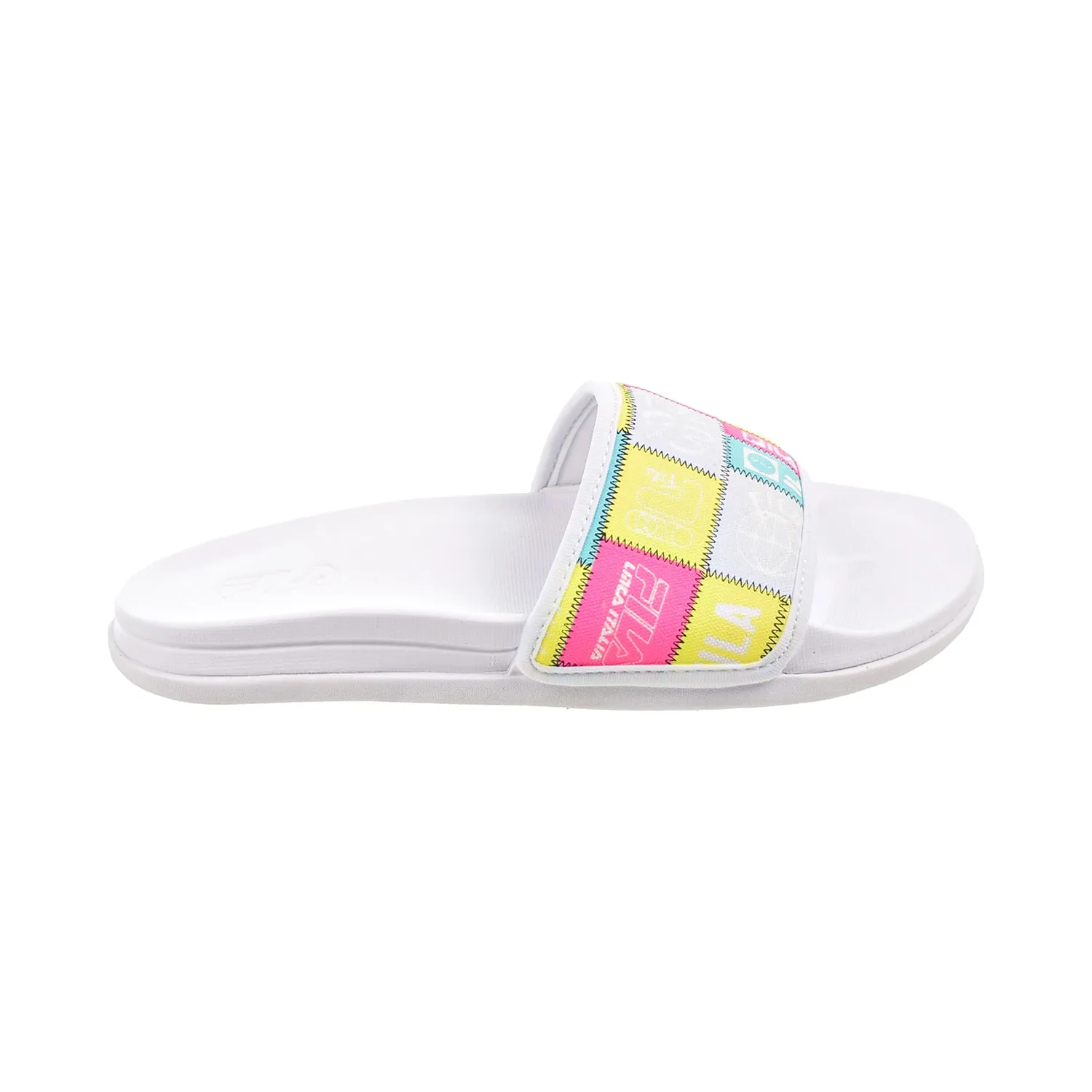 Fila Drifter Lux Patchwork Women's Slide Sandals White-Multi