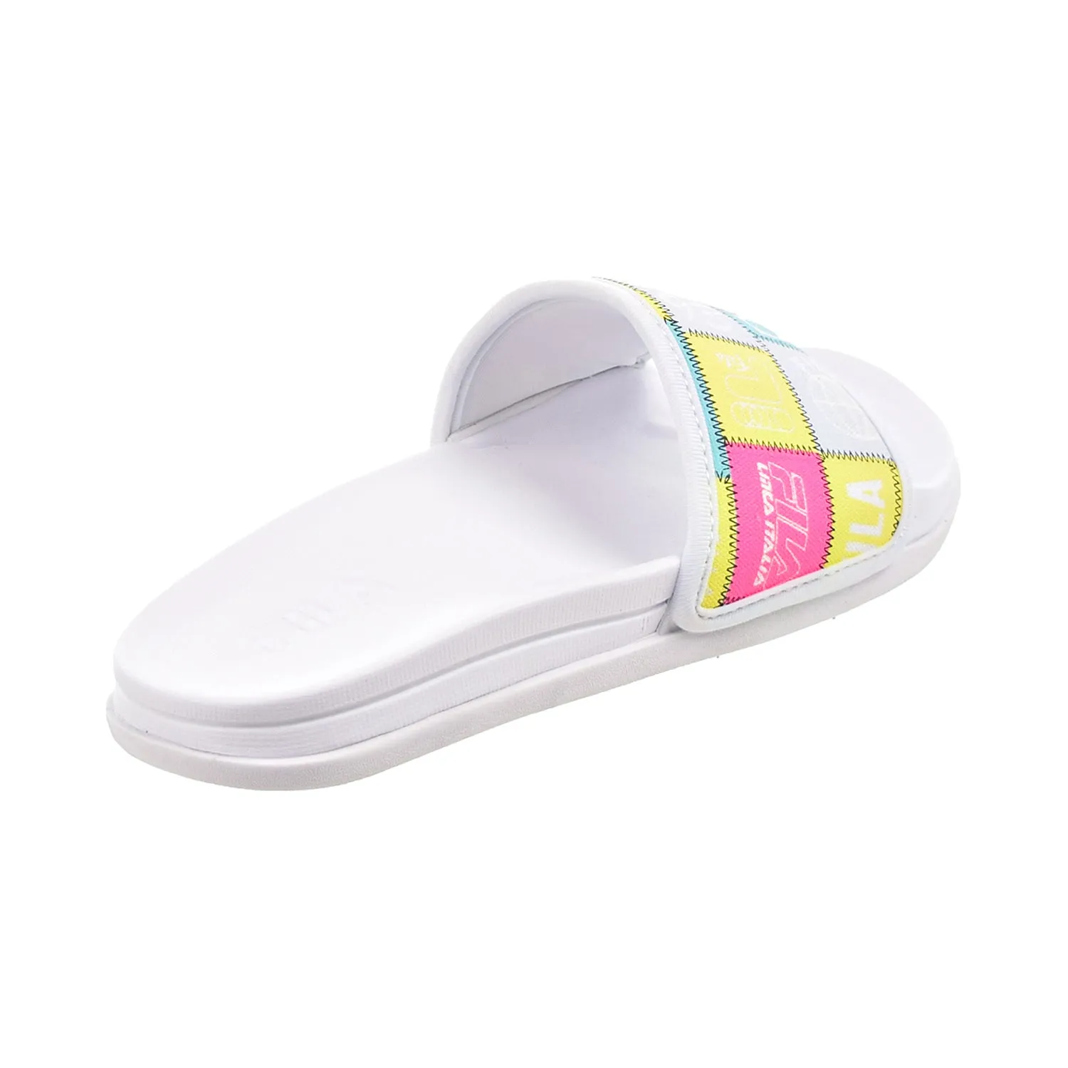 Fila Drifter Lux Patchwork Women's Slide Sandals White-Multi