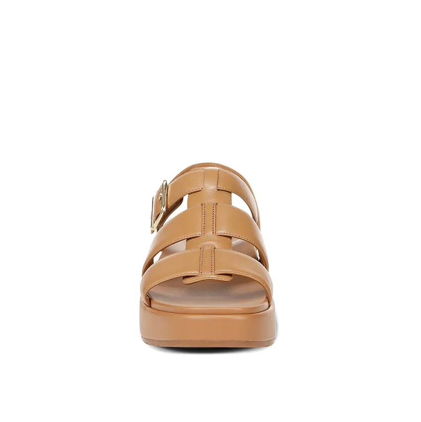 Freshno Delano Women's Heel/Wedge Sandals -Camel