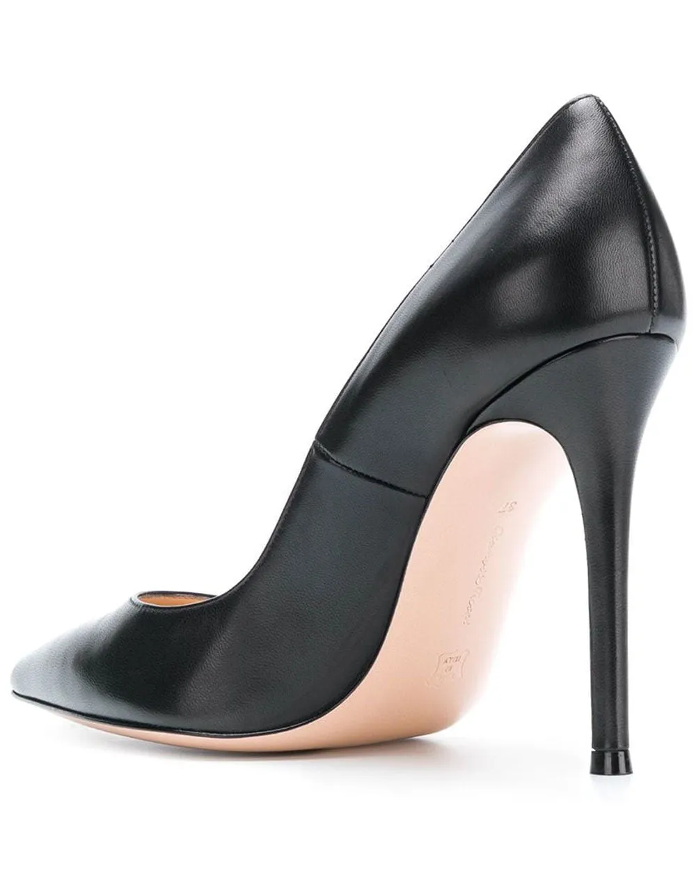 Gianvito 105 Leather Pump in Black
