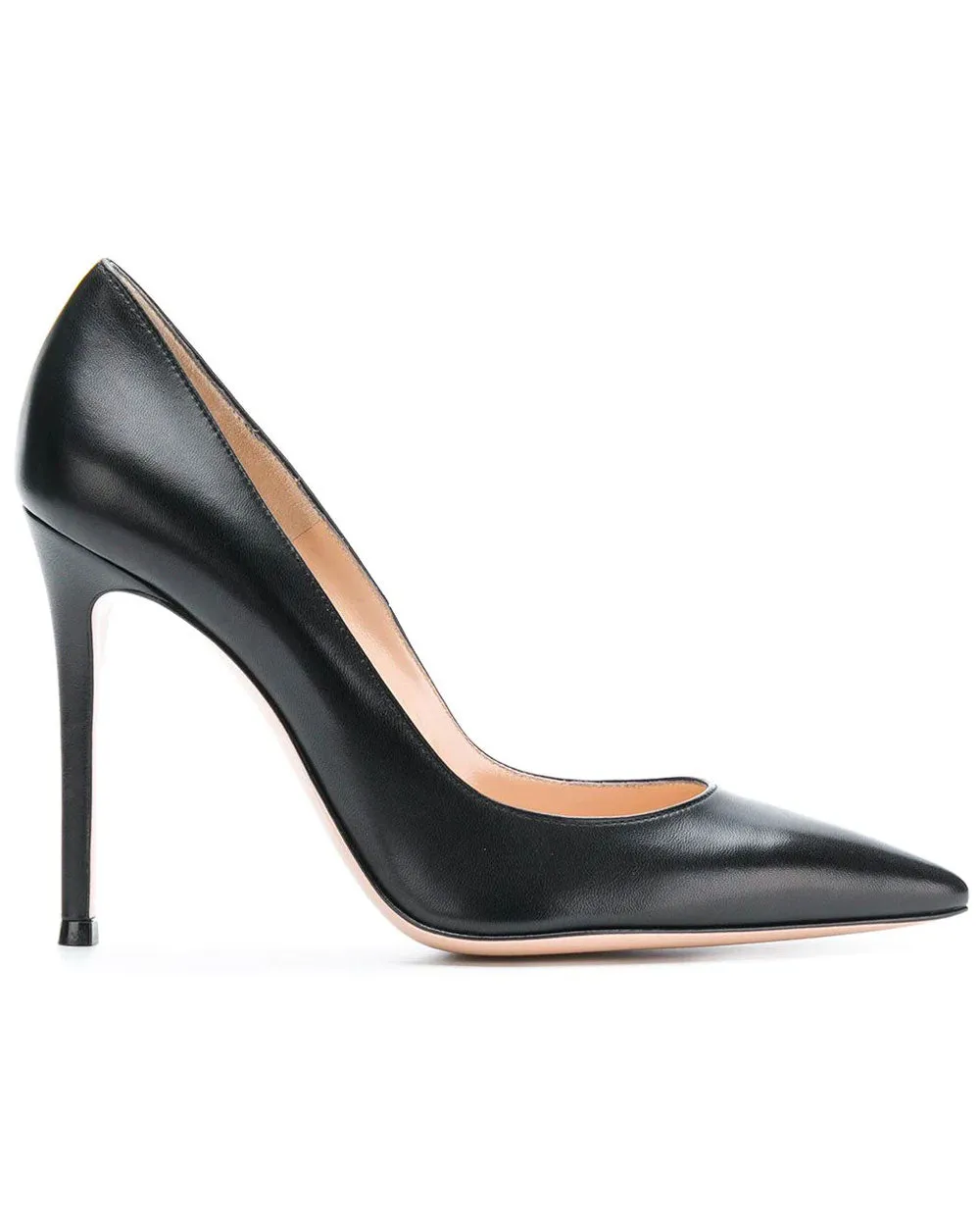 Gianvito 105 Leather Pump in Black