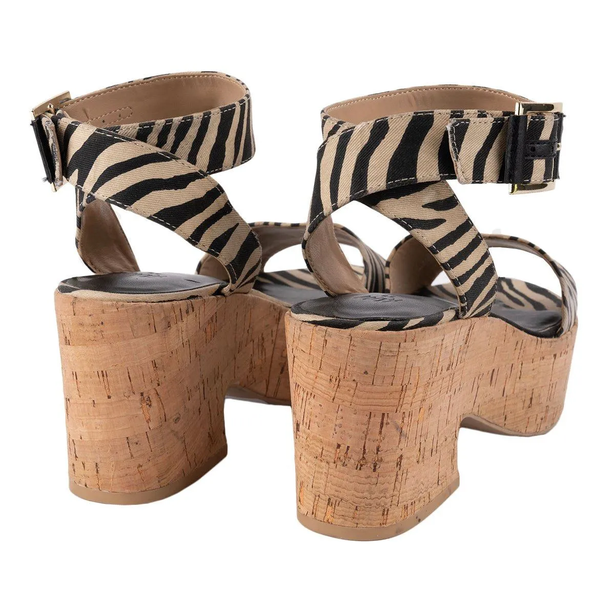 H&M Platform Shoes Fabric Multicolour Colour For Women