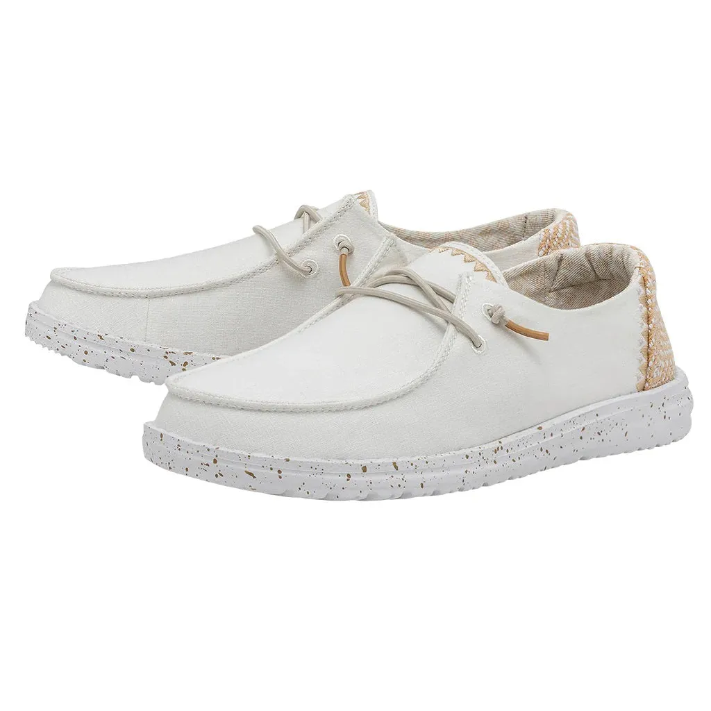 'Hey Dude' Women's Wendy Chambray Woven - White Sand