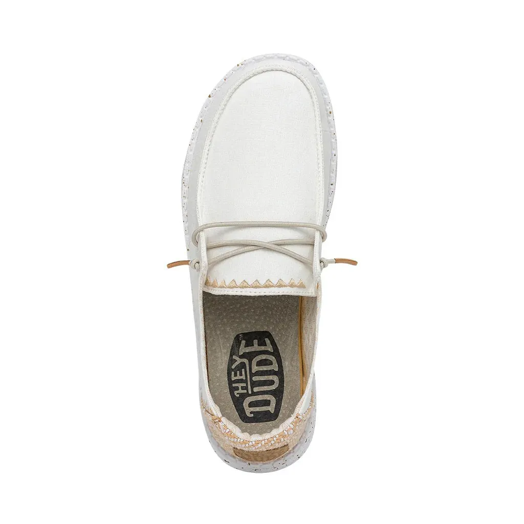 'Hey Dude' Women's Wendy Chambray Woven - White Sand