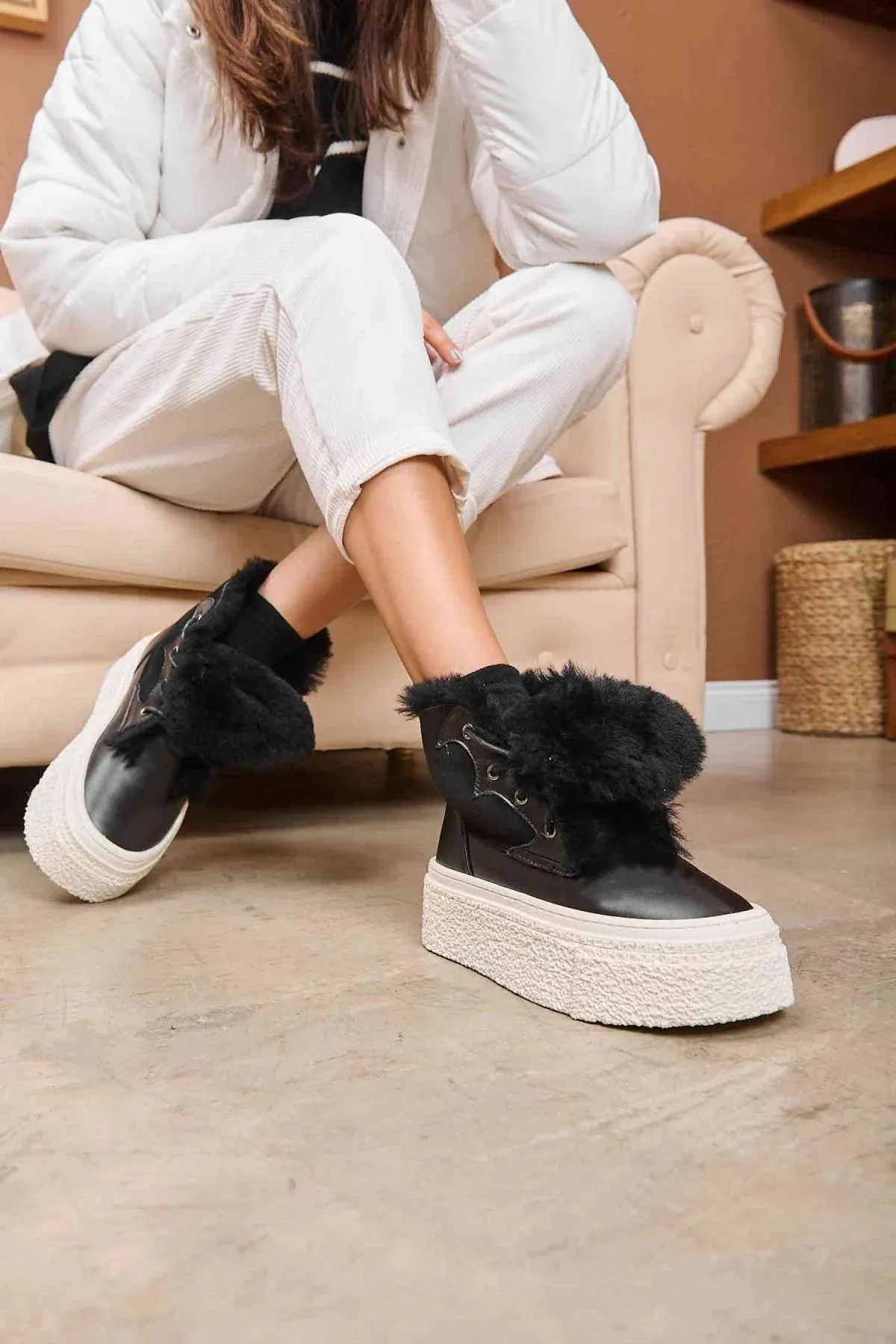 High Sole Women's Sneaker 191351 Black