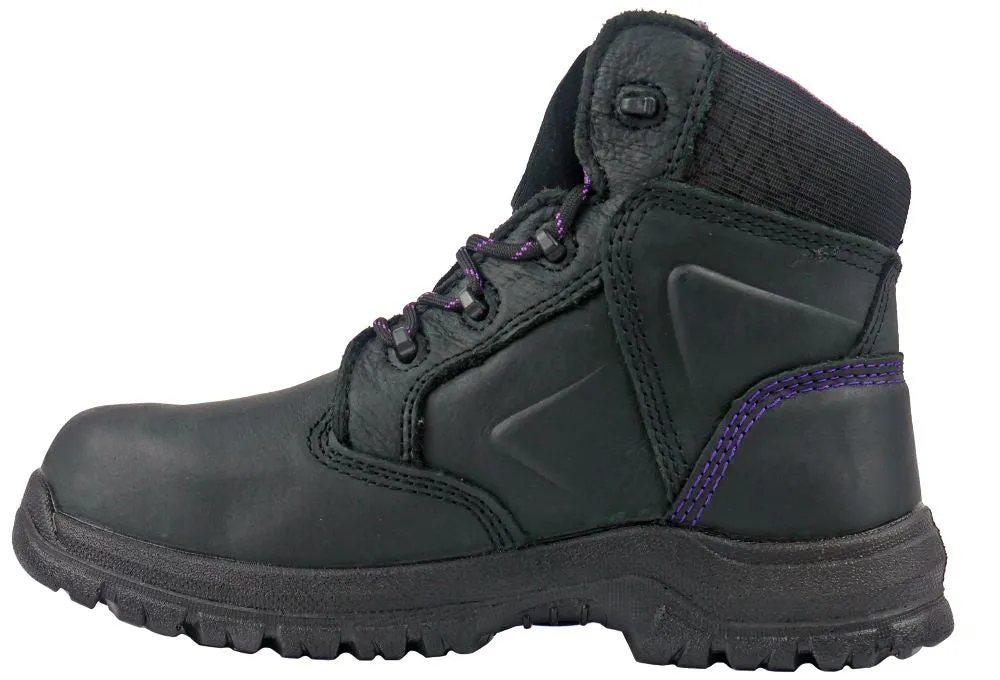 'Hoss Boot' Women's 6" Tina Int. MetGuard EH WP Comp Toe - Black