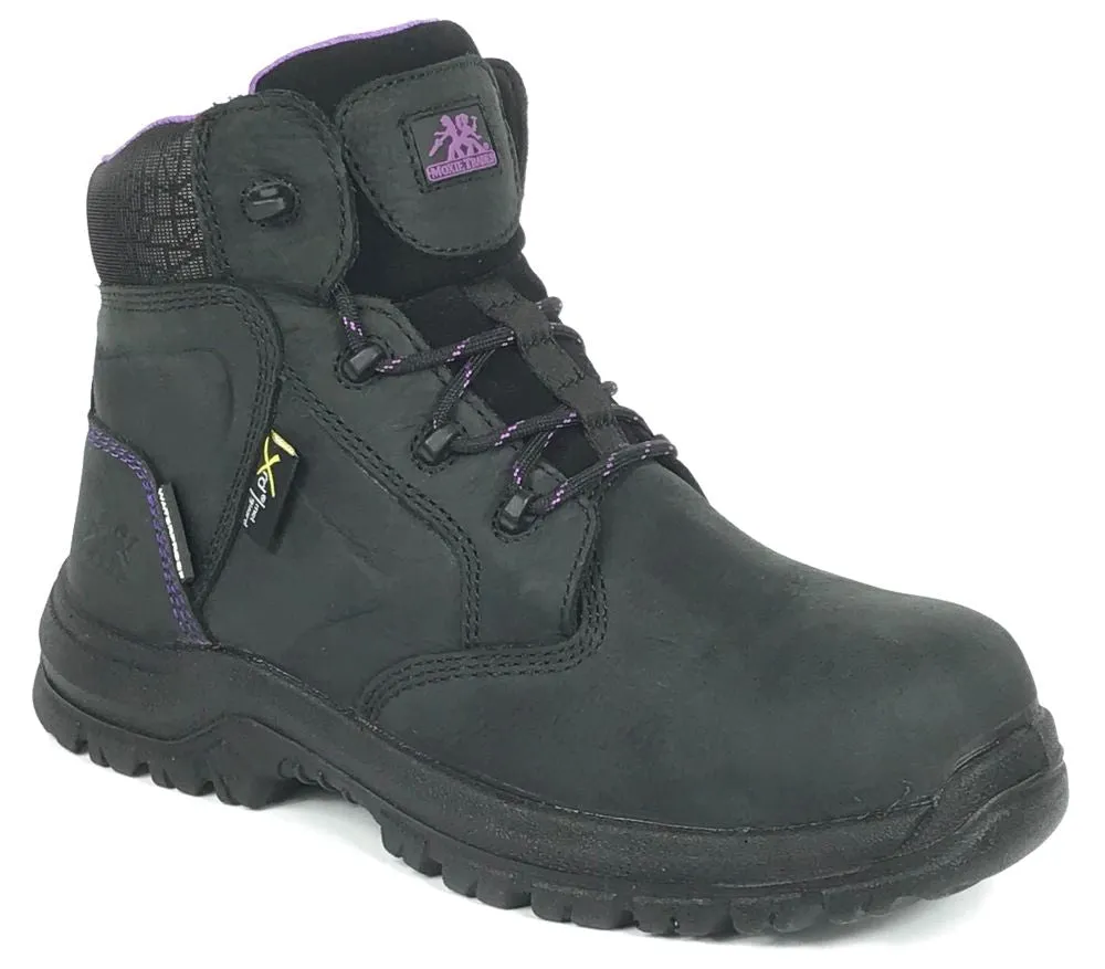 'Hoss Boot' Women's 6" Tina Int. MetGuard EH WP Comp Toe - Black