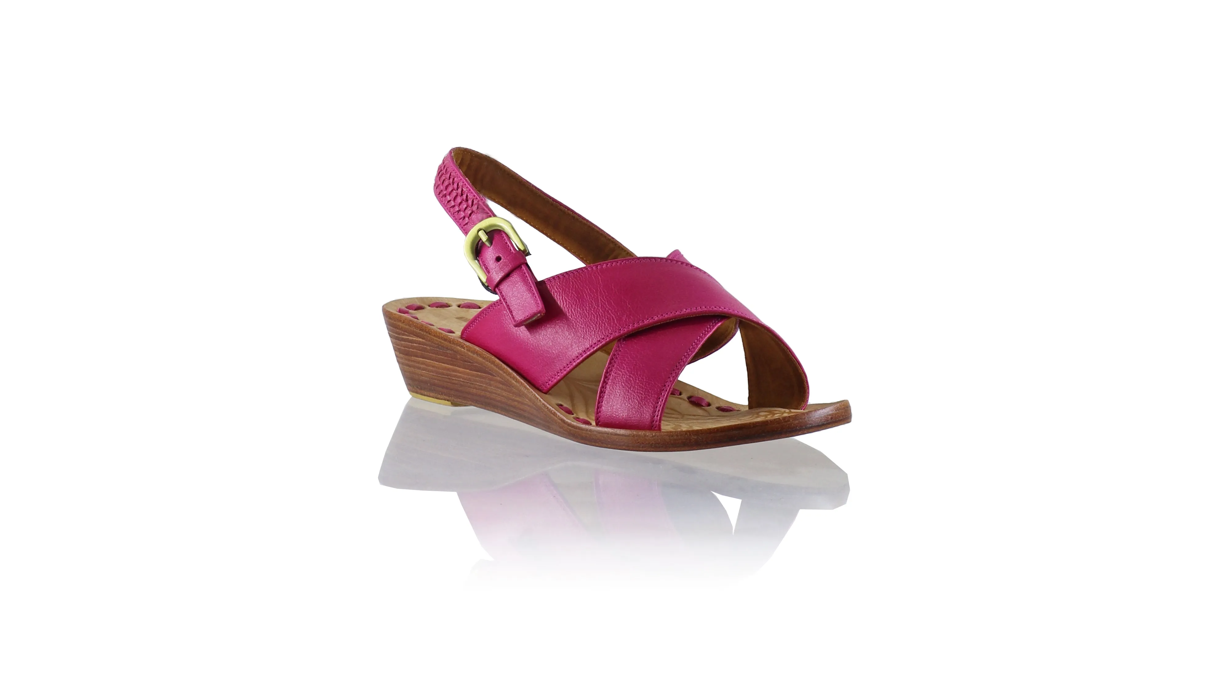 Ines Strap 35mm Wedge - Fuschia