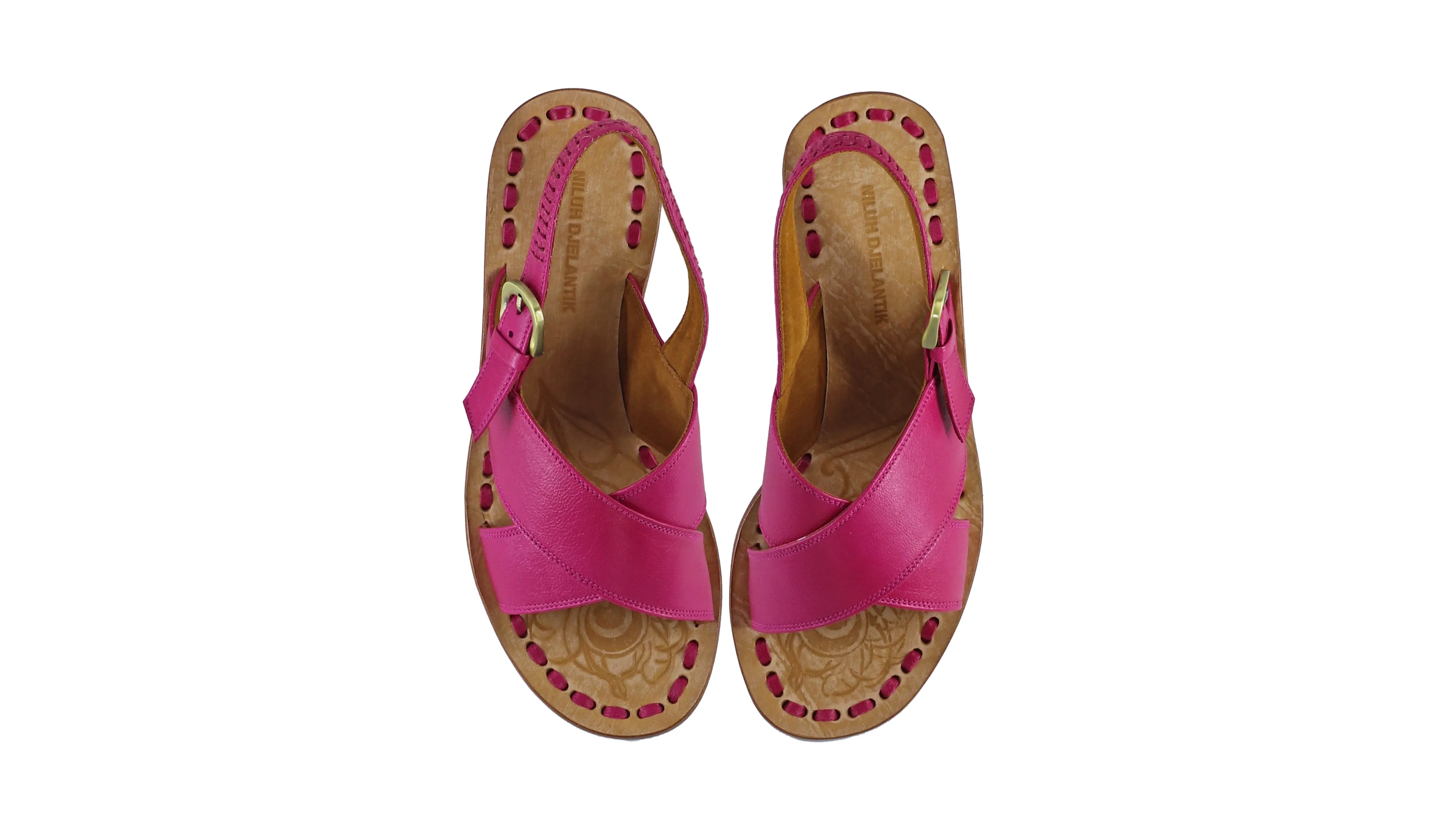 Ines Strap 35mm Wedge - Fuschia