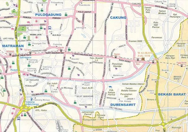 Jakarta Road Map (1st Edition) by ITMB (2010)
