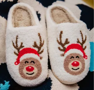 Jolly Reindeer Slippers