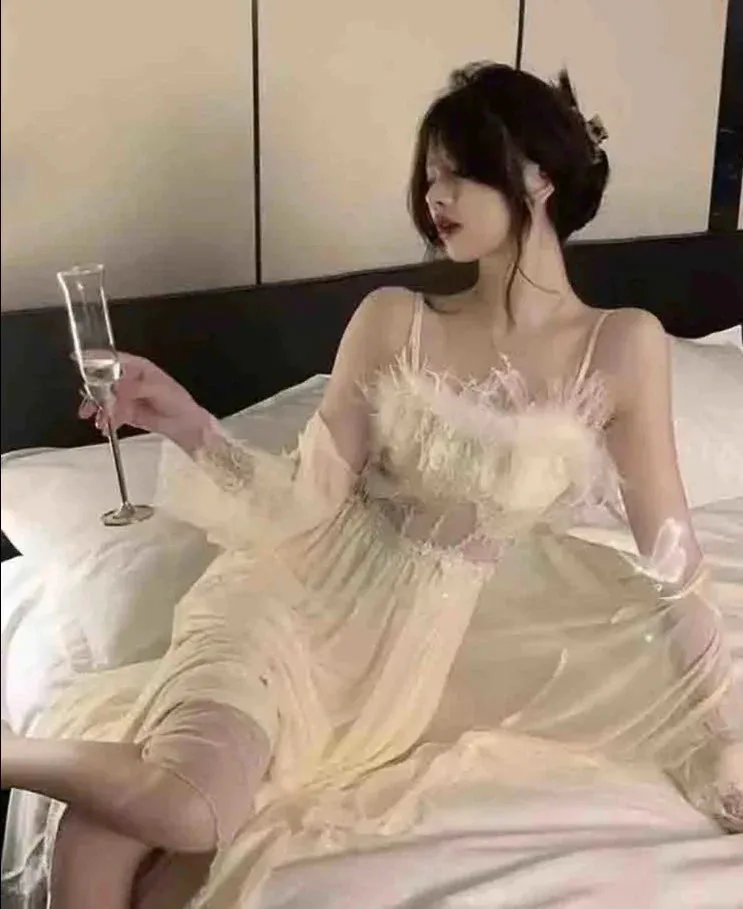 JOSKAA  Spring Sexy Lace Strap Dress Women Elegant Korean Sweet Princess Fairy Dress Female Patchwork Casual Evening Party Dresses