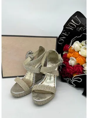 JUICY COUTURE Wedge Platform Espadrilles Women's Shoes Size 8