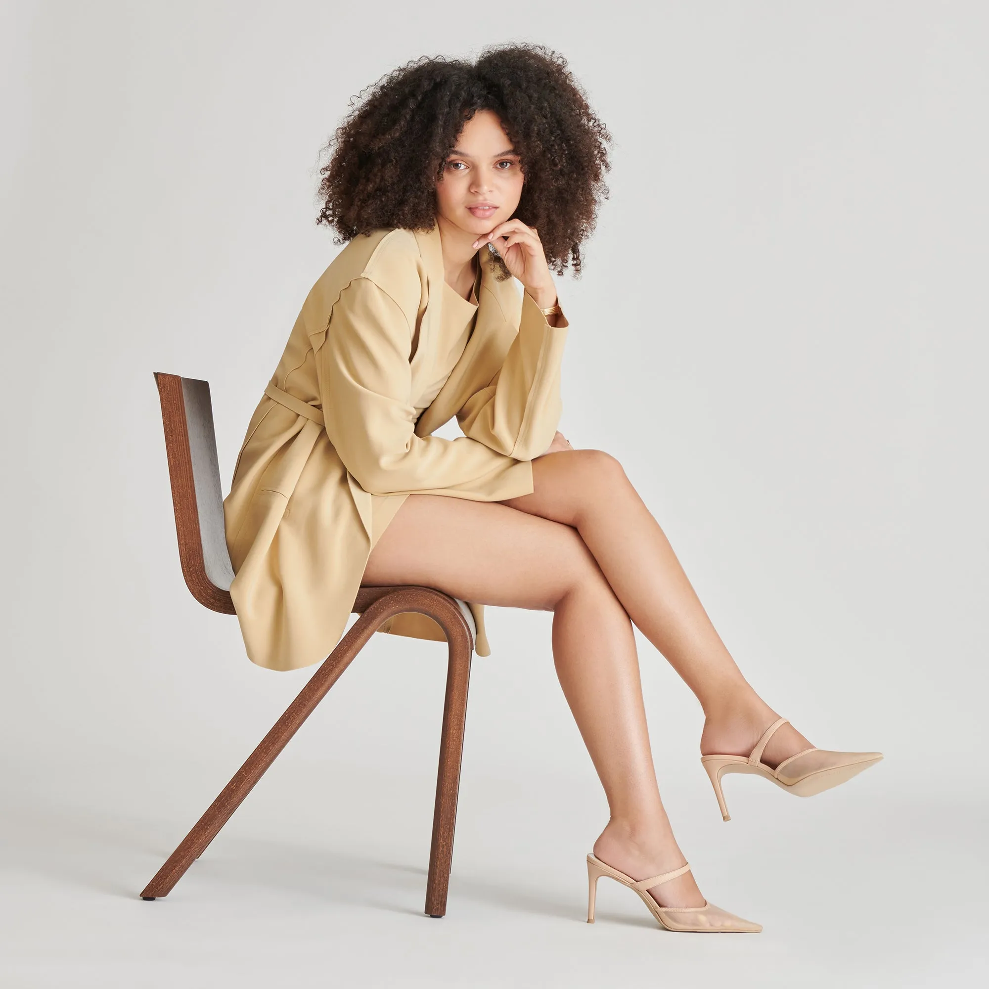 KATIK HEELS BLUSH MESH