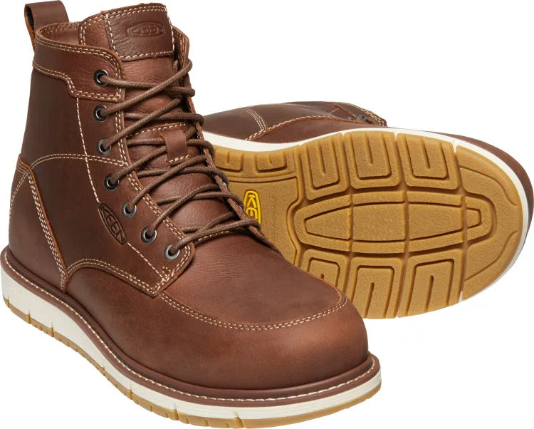 'Keen Utility' Men's 6" San Jose EH Wedge Aluminum Toe - Gingerbread / Gum