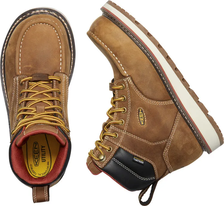 'Keen Utility' Women's 6" Cincinnati EH WP Carbon-Fiber Toe - Belgian / Sandshell