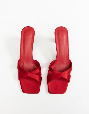 Kelsie Heels (Saffron Satin) - By Billini