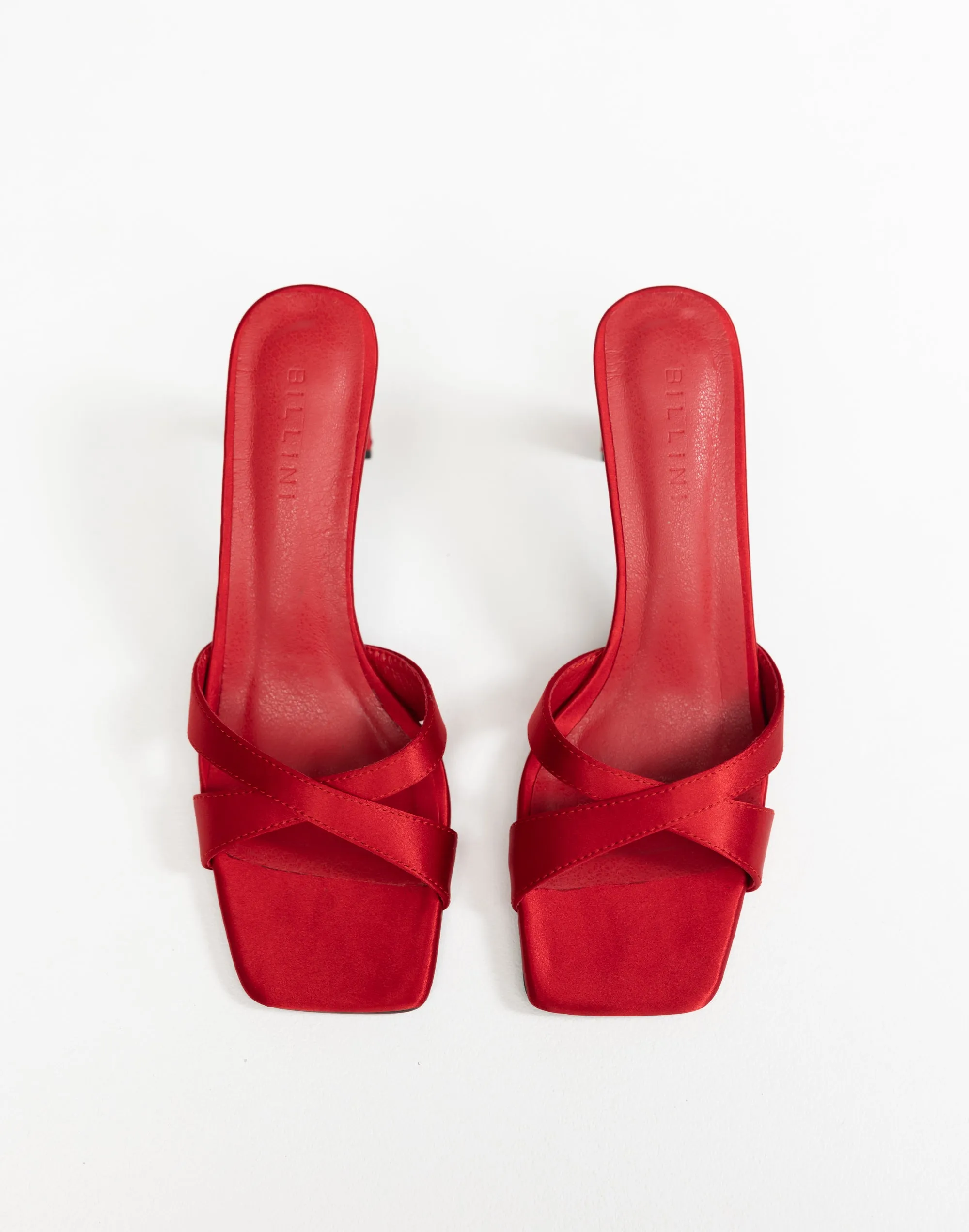 Kelsie Heels (Saffron Satin) - By Billini