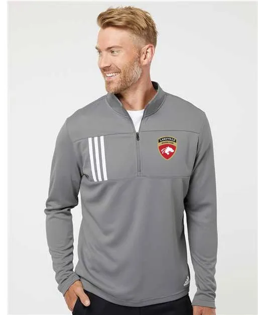 Lakeville Soccer - Adidas - 3-Stripes Double Knit Quarter-Zip Pullover