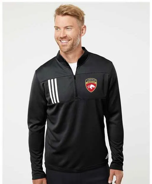 Lakeville Soccer - Adidas - 3-Stripes Double Knit Quarter-Zip Pullover