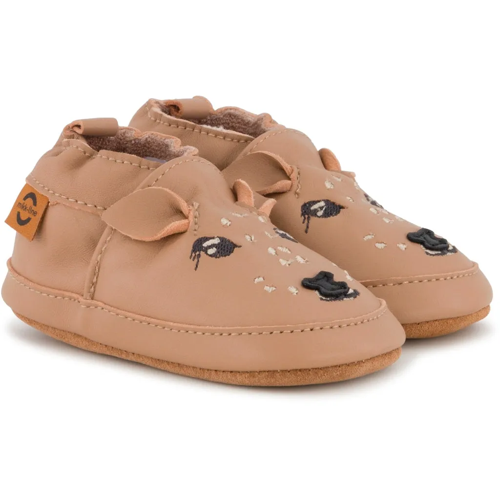 Leather Slippers (3D details) - Warm Taupe