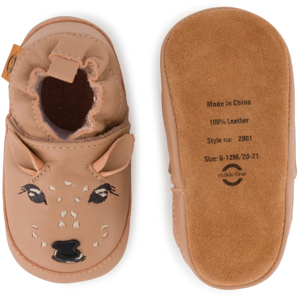 Leather Slippers (3D details) - Warm Taupe