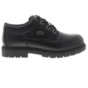 LUGZ - Slip Resistant  Black Leather  Work Shoes