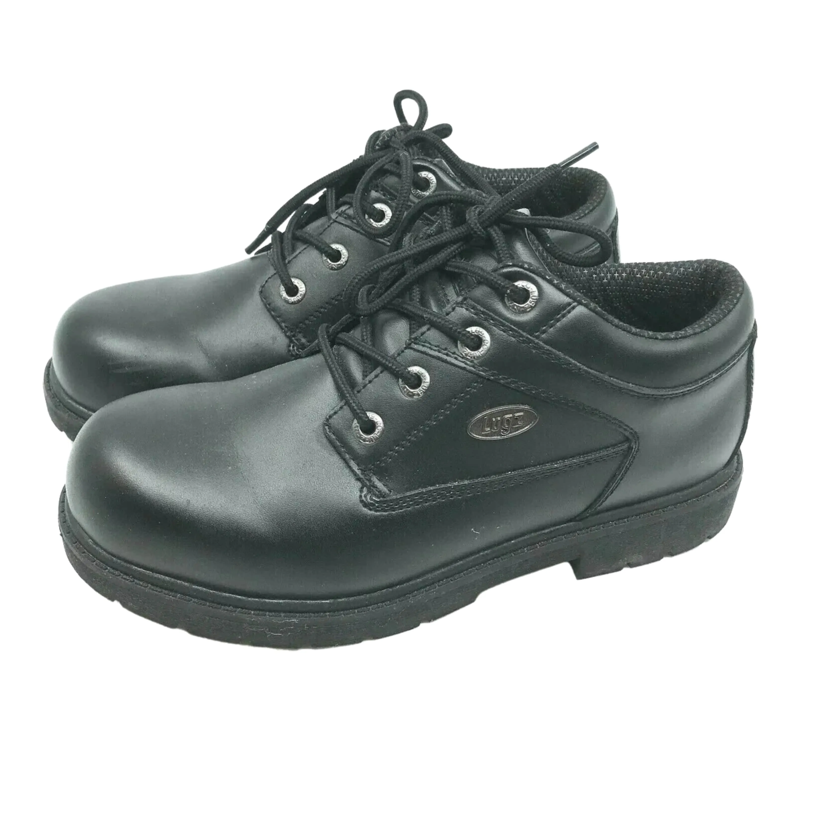 LUGZ - Slip Resistant  Black Leather  Work Shoes