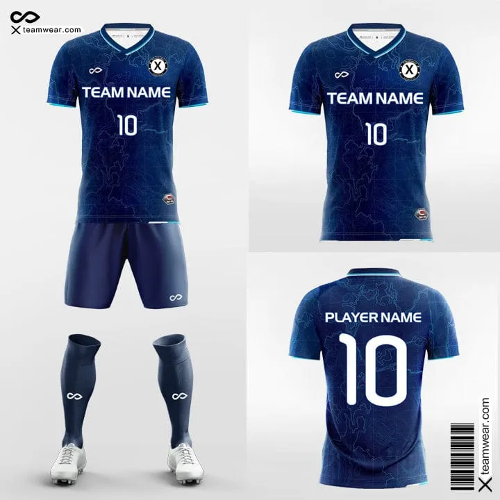 Marble Pattern - All Over Sublimation Soccer Kits Short Sleeve