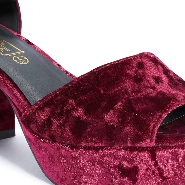 Maroon Sandals