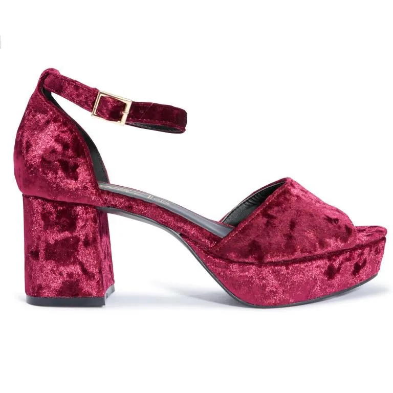 Maroon Sandals