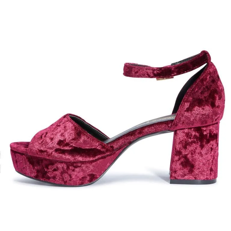 Maroon Sandals