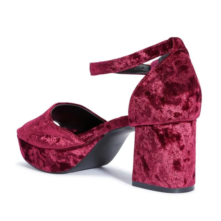 Maroon Sandals