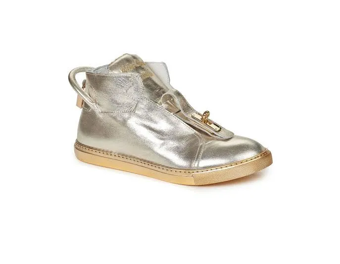 Mauri - 6115 "Lock & Key" Nappa Leather High-top Sneakers