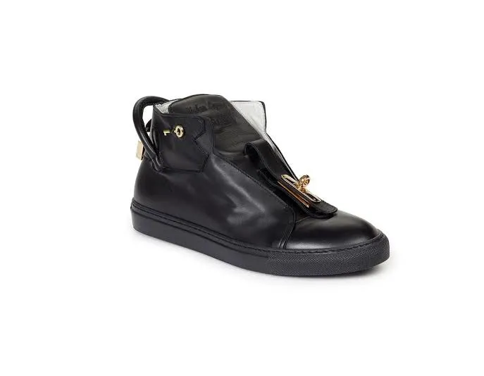 Mauri - 6115 "Lock & Key" Nappa Leather High-top Sneakers