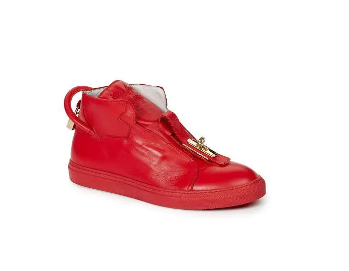 Mauri - 6115 "Lock & Key" Nappa Leather High-top Sneakers