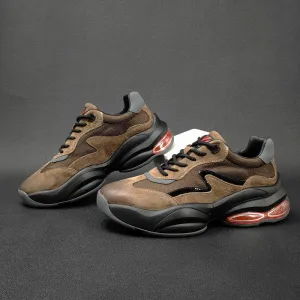 Men Breathable Patchwork Casual Retro Sneakers