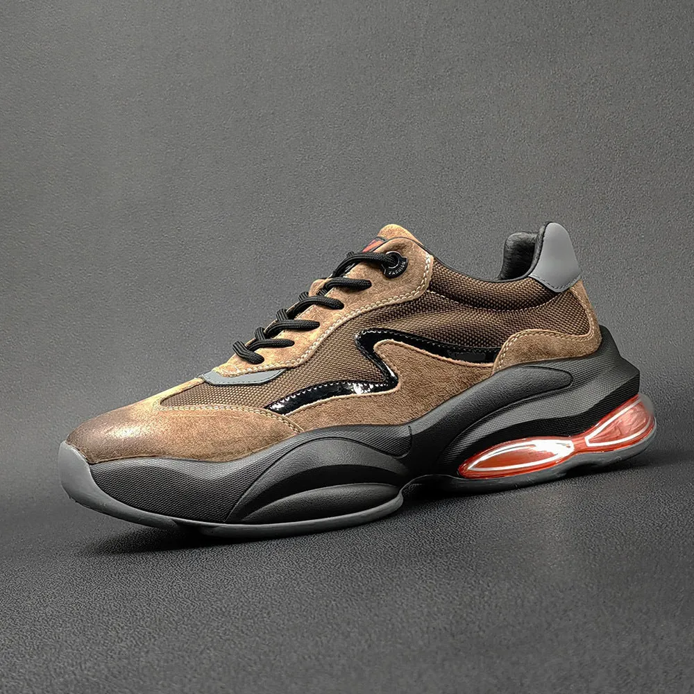 Men Breathable Patchwork Casual Retro Sneakers