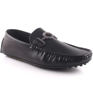 Men “RAMON” Stitched Design Slip-On Buckle Moccasin Shoes