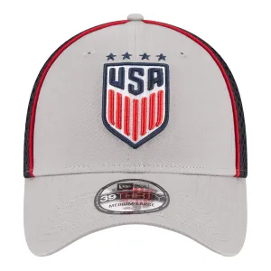 Men's New Era USWNT 39Thirty Grey Mesh Hat