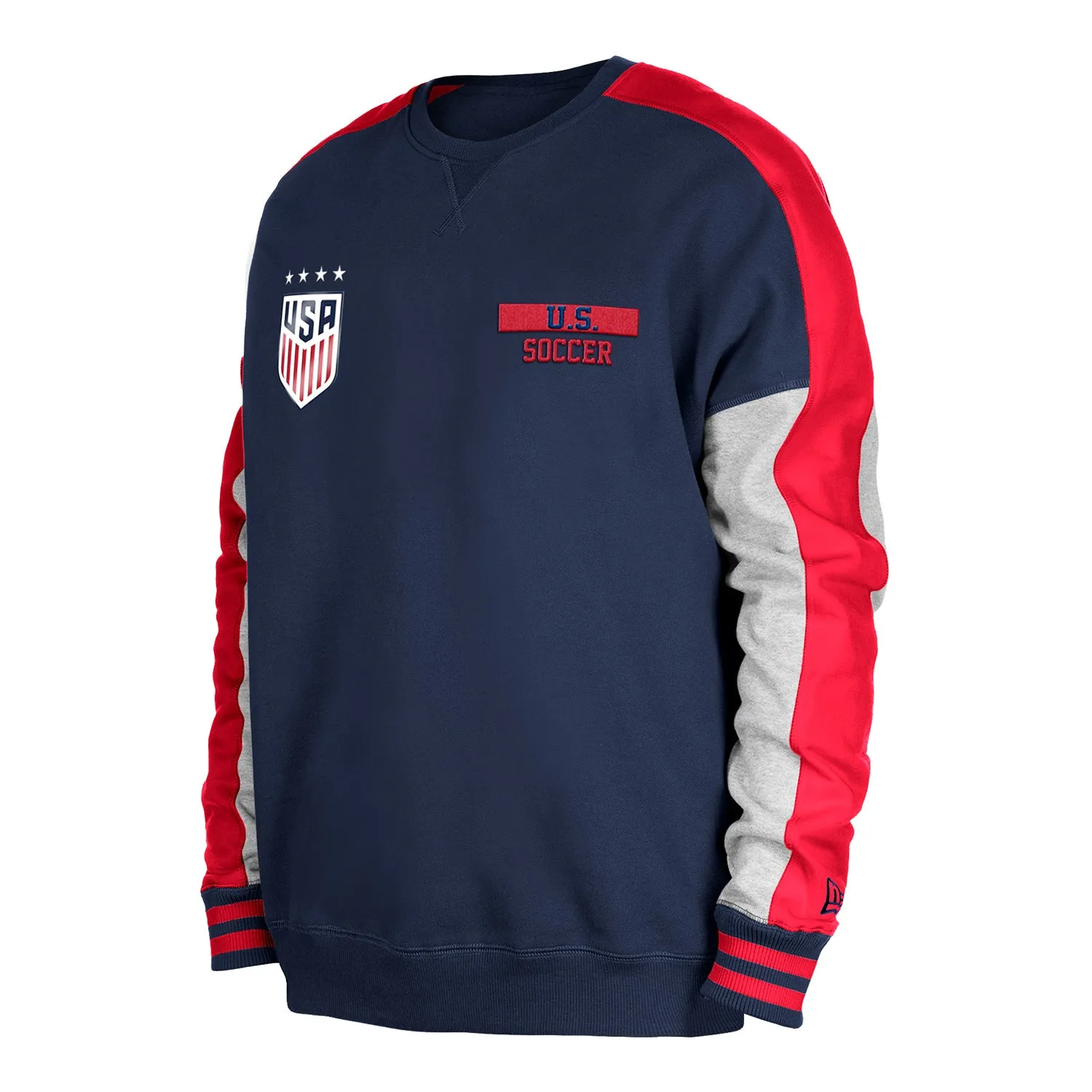 Men's New Era USWNT Navy Split Crewneck