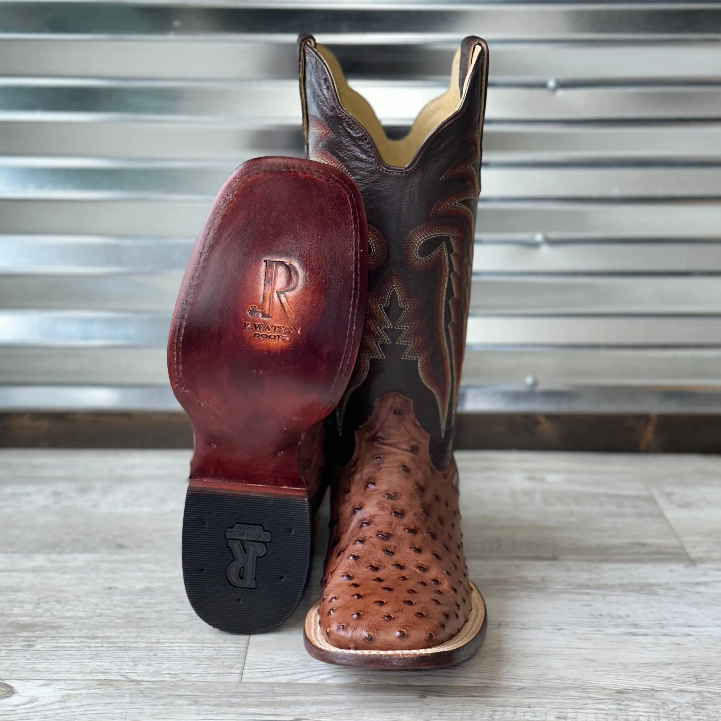 Men's R. Watson Full Quill Ostrich Boots