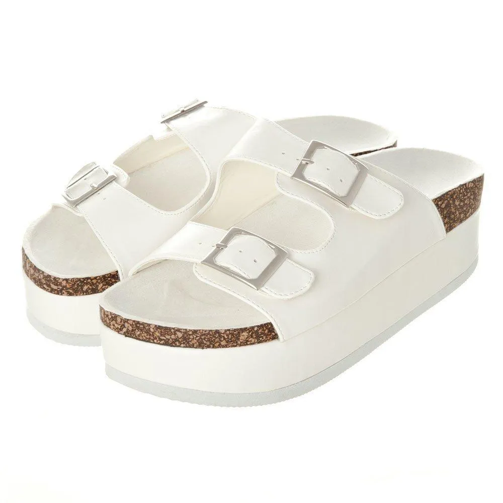 Merlin Birkenstock Style Mule Lowform with Two Strapes