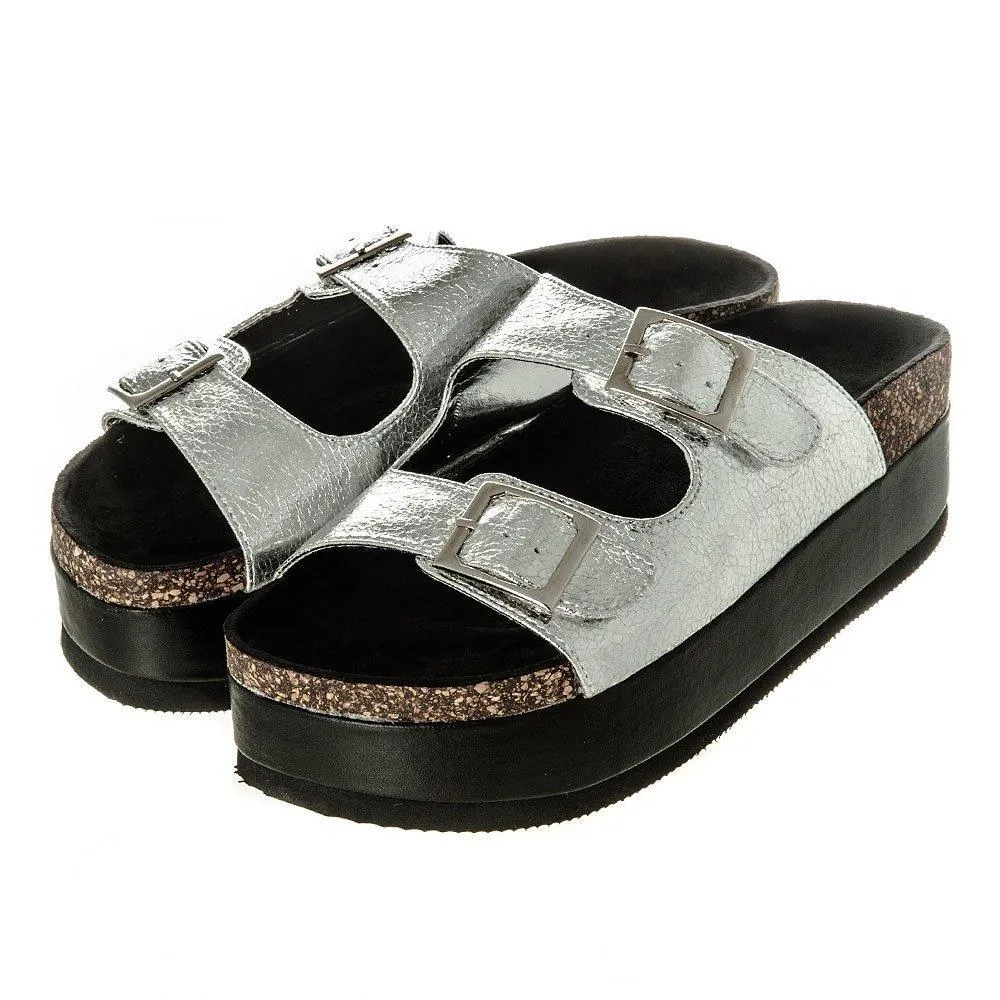 Merlin Birkenstock Style Mule Lowform with Two Strapes